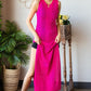 First Love Full Size Openwork Sleeveless Split Dress