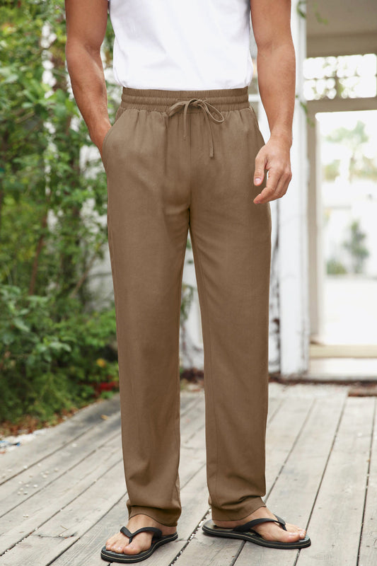 Drawstring Waist Pocket Pants