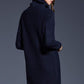 Full Size Mixed Knit Cowl Neck Dropped Shoulder Sweater Dress