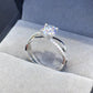 2 Carat Moissanite Crisscross 925 Sterling Silver Ring