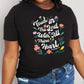 Simply Love Full Size TRUST IN THE LORD WITH ALL THINE HEART PROVERBS 3:5 Graphic Cotton Tee