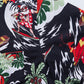 Tropical Print Button-Up Beach Shirt
