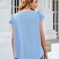 Swiss Dot Layered Flutter Sleeve Shirt