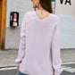 V-Neck Rib-Knit Top