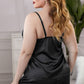 Plus Size Satin Cami Shorts Set