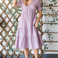 HEYSON Lilac Breeze Gauze Button Front Midi Dress