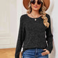 Heathered Round Neck Top