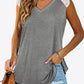 Spliced Lace Curved Hem Blouse