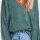 V-Neck Long Sleeve Top
