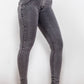 Buttoned Skinny Long Jeans