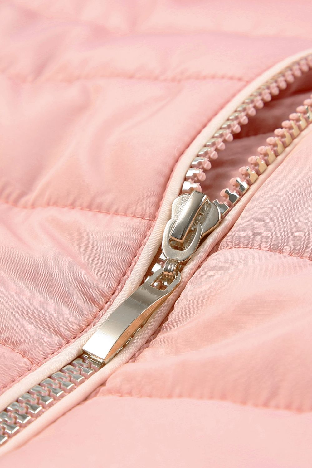 Faux Fur Trim Puffer Jacket
