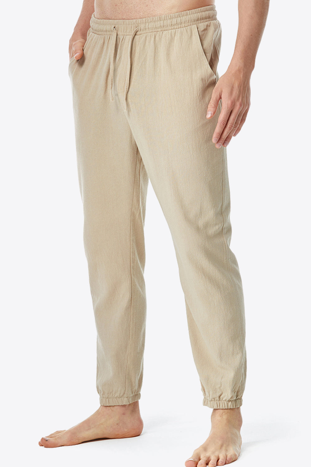 Full Size Drawstring Waist Pants with Pockets