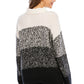 Color Block Turtleneck Knit Pullover