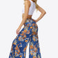 Floral Tie-Waist Tiered Culottes