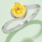 1 Carat Moissanite 925 Sterling Silver Solitaire Ring