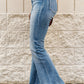 High-Rise Waist Distressed Flare Jeans