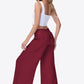Smocked Split Wide Leg Long Pants