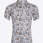 Printed Button-Up Vacation Shirt