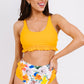 Floral Frill Trim Two-Piece Swim Set