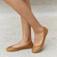 Forever Link Rhinestone Ballet Flats in Tan