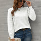 Eyelet Puff Sleeve Sweater