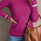 Round Neck Long Sleeve Knit Top