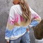 Tie-Dye Drawstring Pullover Hoodie