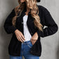 Snap Front Shoulder Detail Corduroy Shacket
