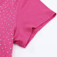 Rhinestone Crisscross Short Sleeve Top