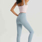 Contrast Square Neck Cropped Sports Tank