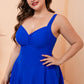 Full Size Gathered Detail Swim Dress