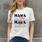 Simply Love MAMA Butterfly Graphic Cotton T-Shirt