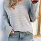 Openwork Dolman Sleeve Sweater