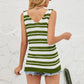 Striped V-Neck Knit Tank