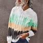 Tie-Dye Drawstring Pullover Hoodie