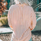 Striped Button-Up Dropped Shoulder Shirt