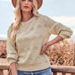 Round Neck Long Sleeve Knit Top