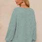 V-Neck Long Sleeve Top