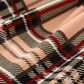 Girls Plaid Bow Detail Ribbed Dress