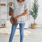 Swiss Dot Round Neck Blouse