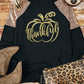 THANKFUL Graphic Sequin Long Sleeve Top