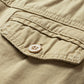 Belted Button and Zip Closure Shorts