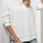 Side Slit Drop Shoulder Sweatshirt