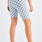 Checkered Wide Waistband Biker Shorts