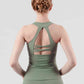 Crisscross Cutout Sports Tank
