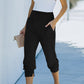 Wide Waistband Pocketed Joggers