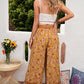 Bohemian Wide Leg Belted Pants