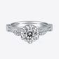 1 Carat Moissanite 925 Sterling Silver Ring