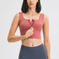 Zipper Front Sport Tank Top