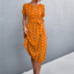 Polka Dot Round Neck Dress with Pockets
